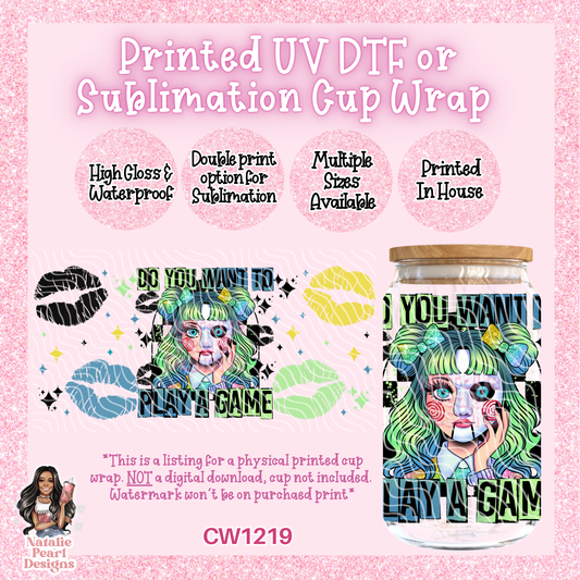 CW1219 UV DTF/SUB Cup Wrap