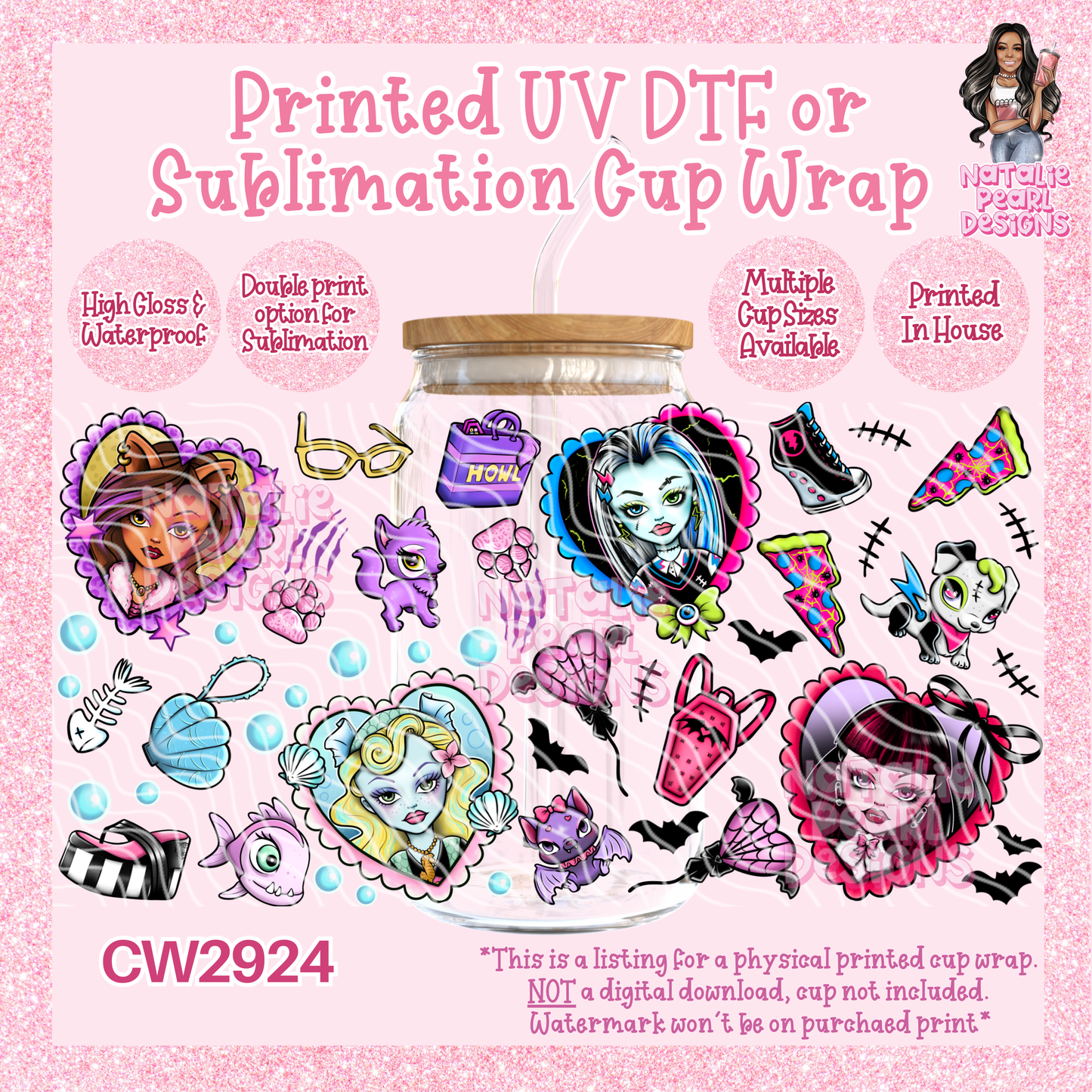 CW2924 UV DTF/SUB Cup Wraps