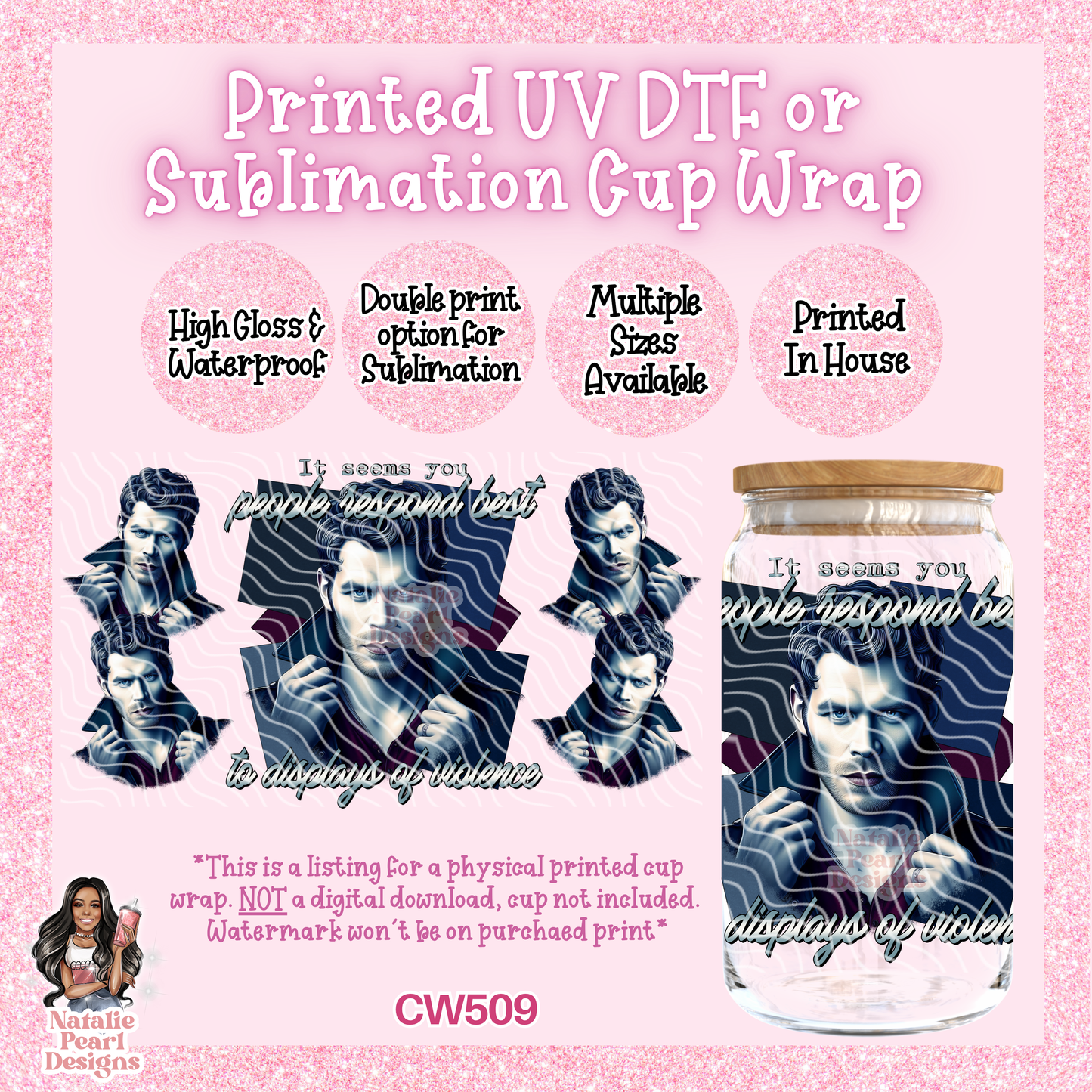CW509 UV DTF/SUB Cup Wrap