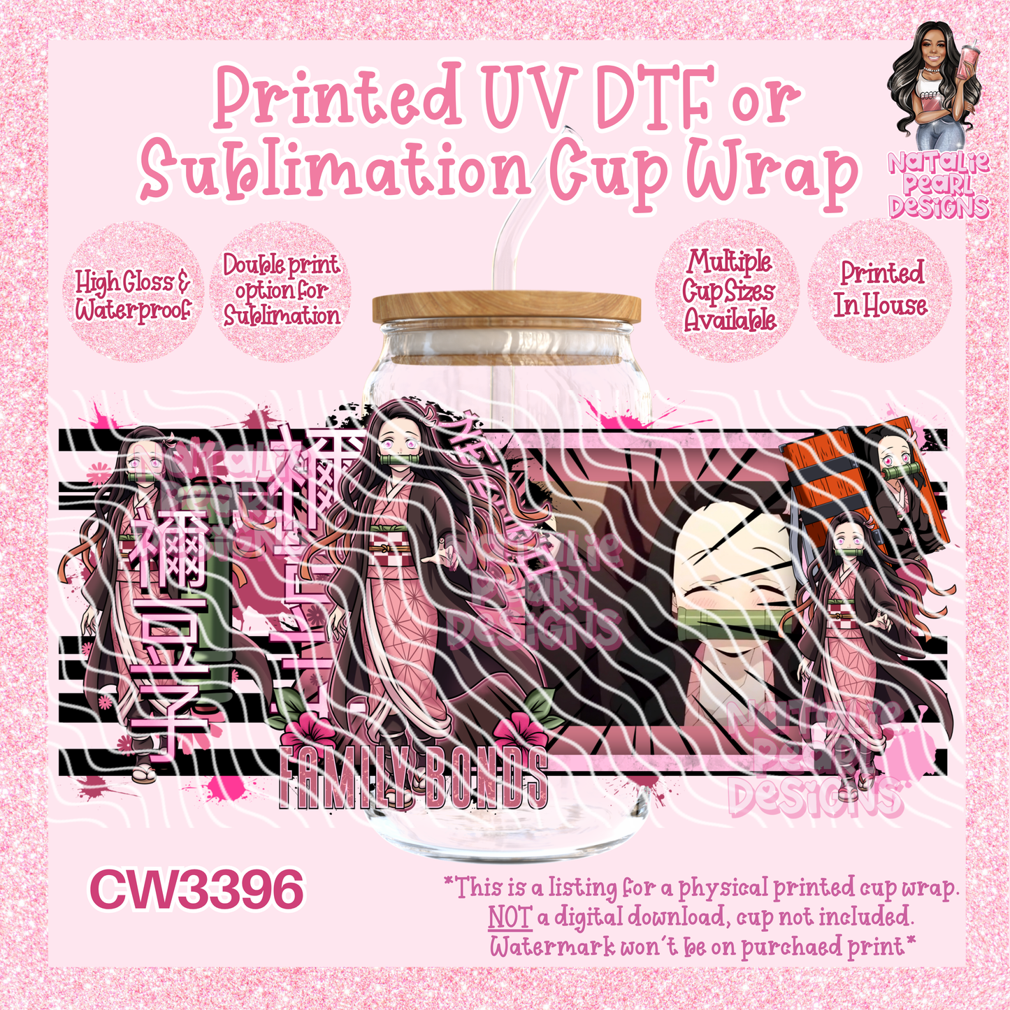 CW3396 UV DTF/SUB Cup Wraps