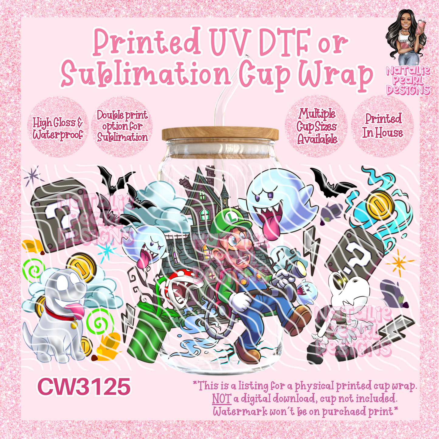 CW3125 UV DTF/SUB Cup Wraps