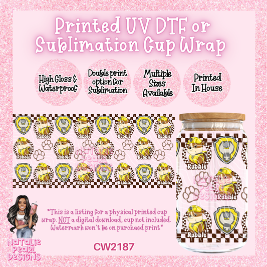 CW2187 UV DTF/SUB Cup Wraps
