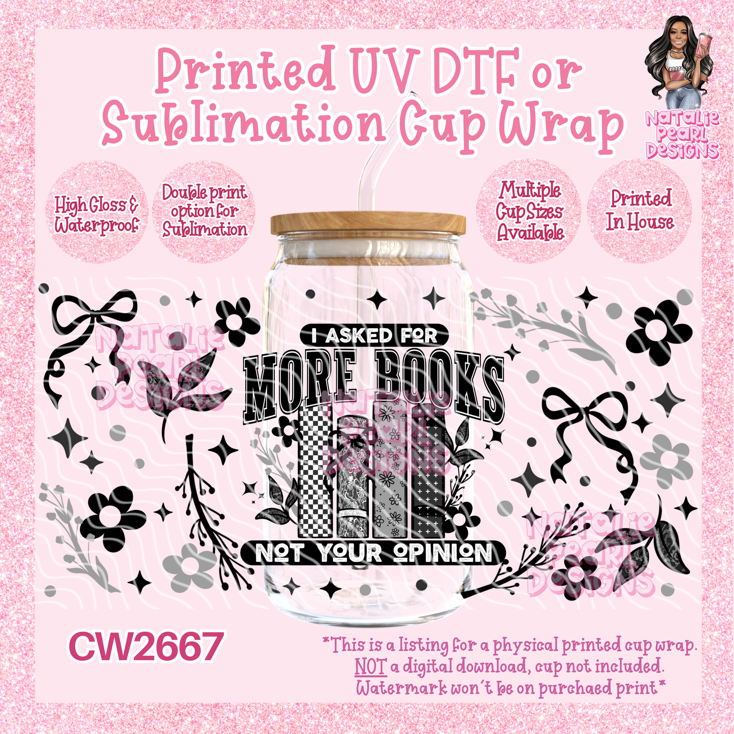 CW2667 UV DTF/SUB Cup Wraps