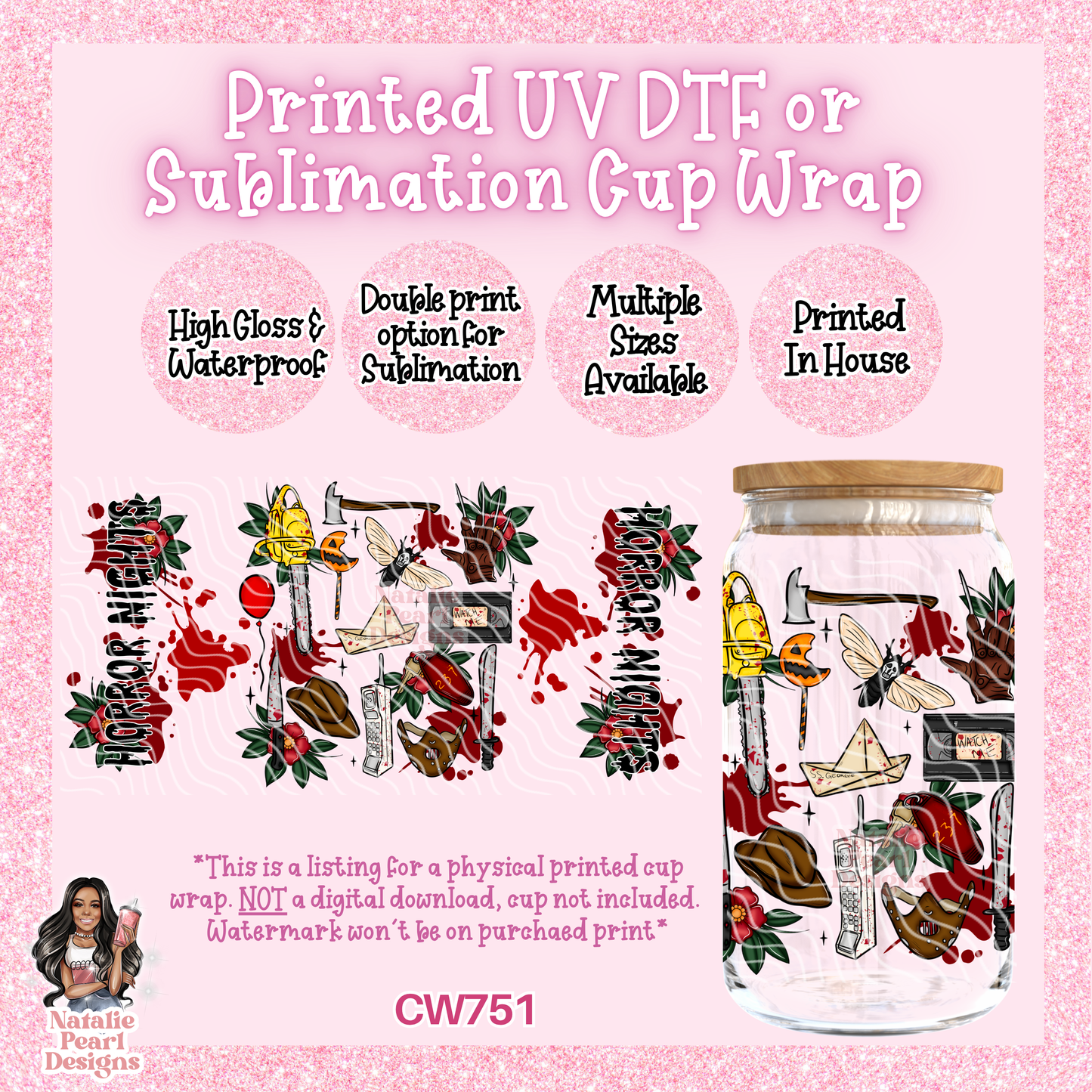 CW751 UV DTF/SUB Cup Wrap