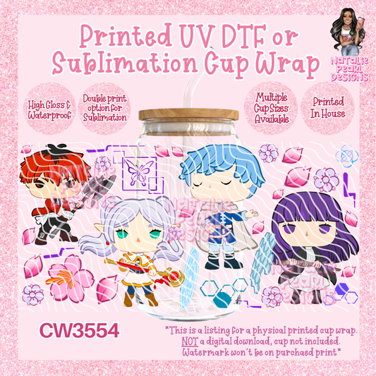 CW3554 UV DTF/SUB Cup Wraps