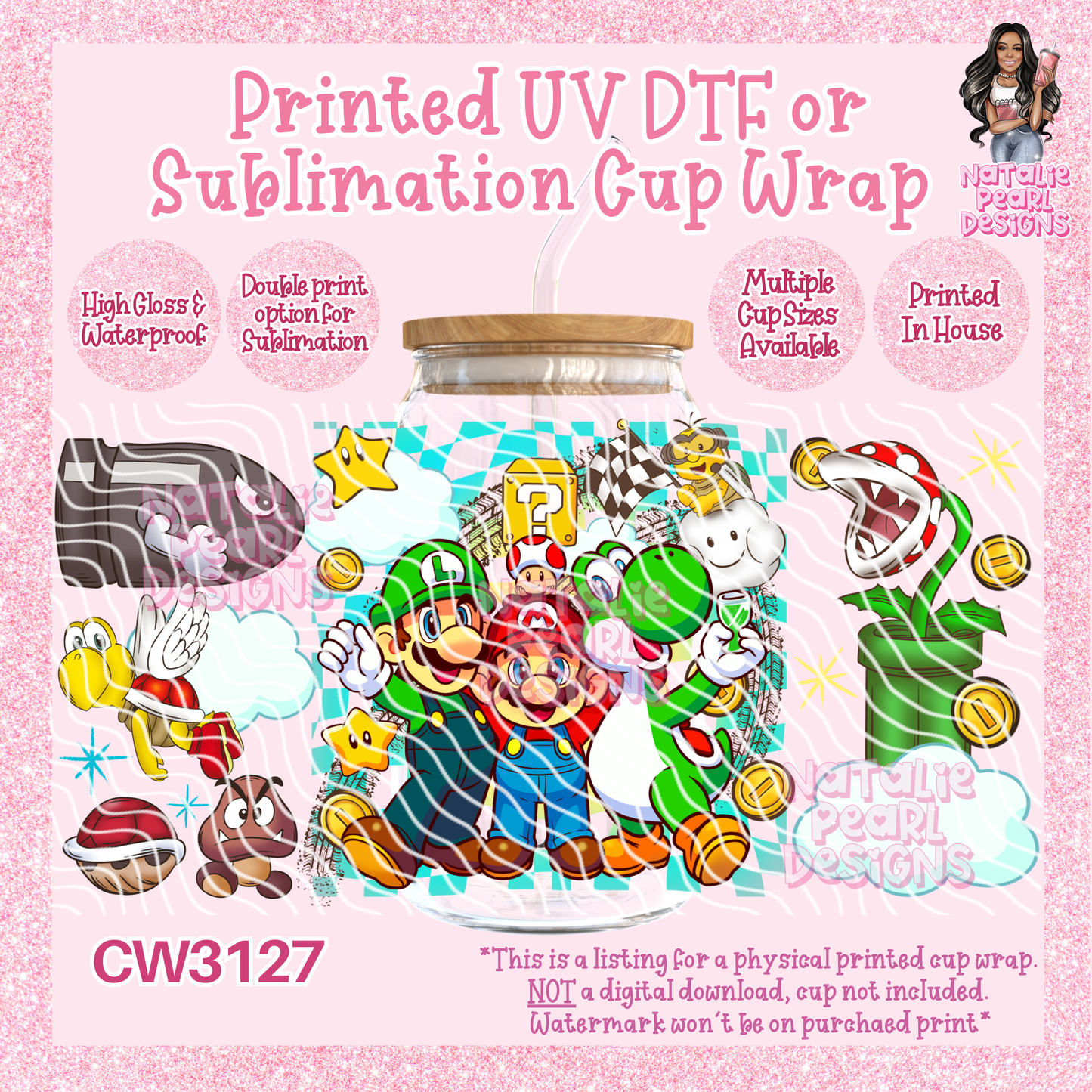CW3127 UV DTF/SUB Cup Wraps
