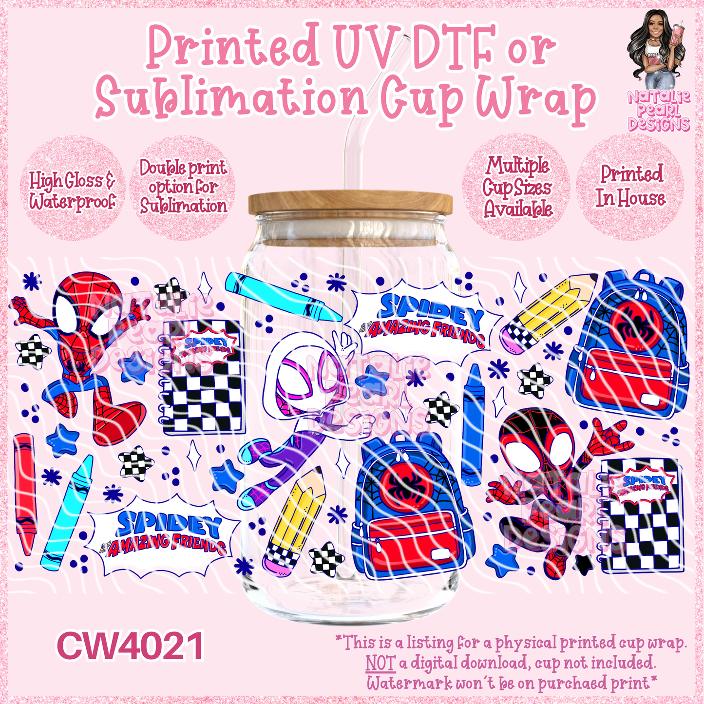 CW4021 UV DTF/SUB Cup Wraps