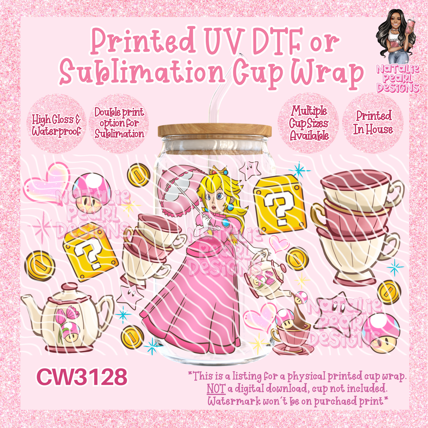 CW3128 UV DTF/SUB Cup Wraps
