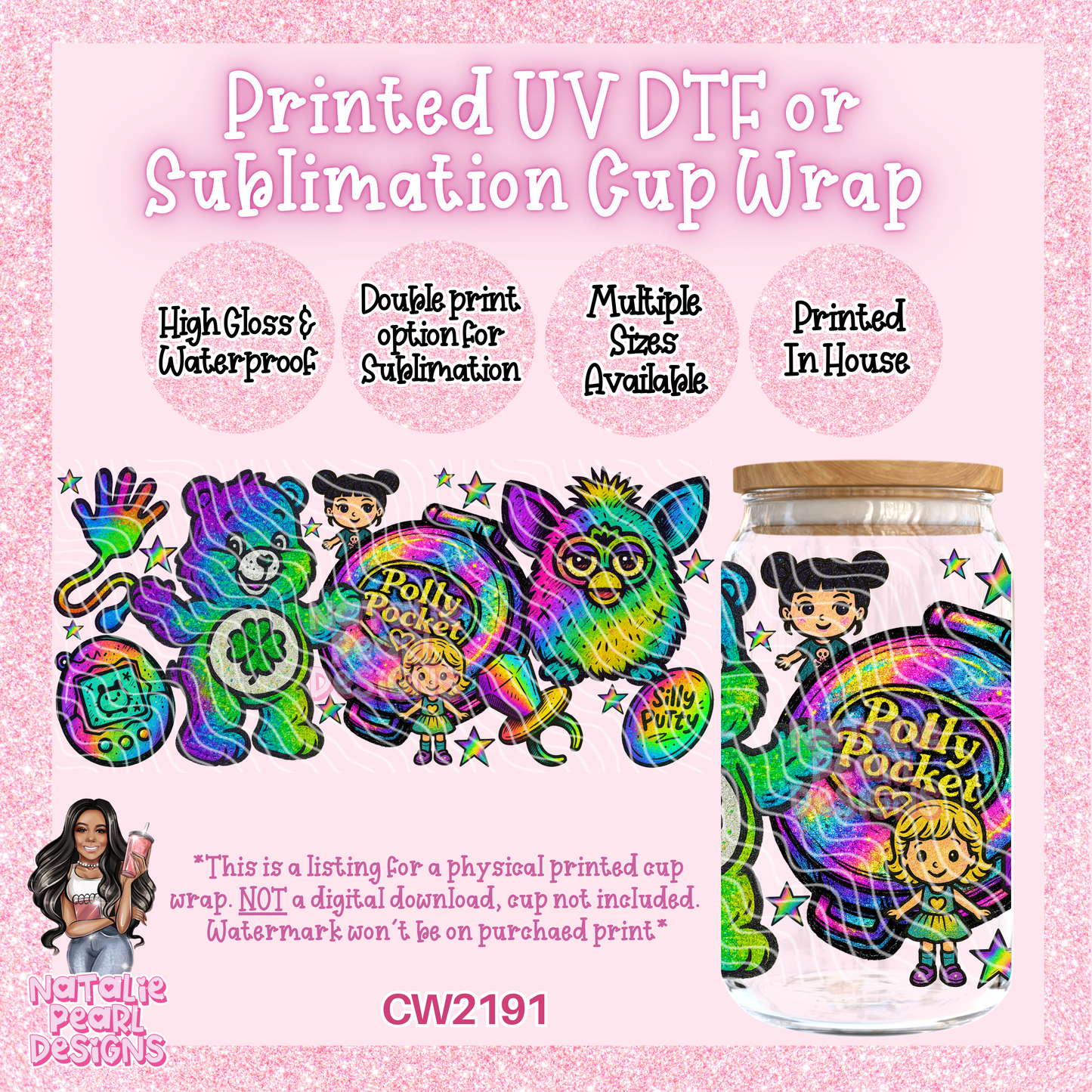 CW2191 UV DTF/SUB Cup Wraps