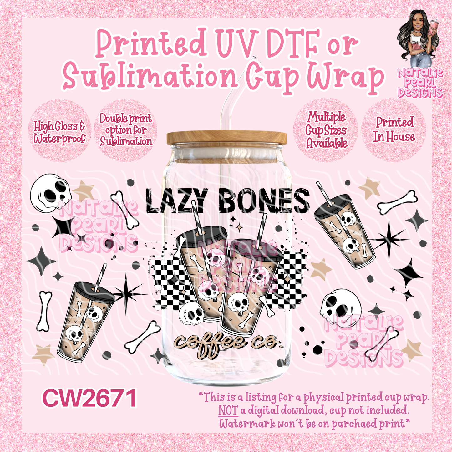 CW2671 UV DTF/SUB Cup Wraps