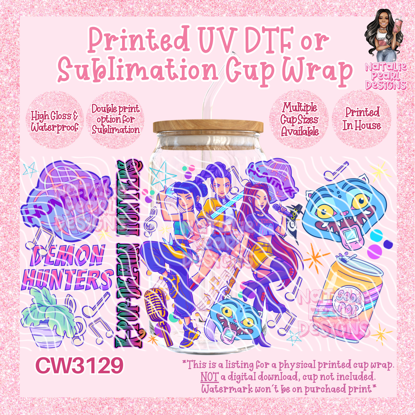 CW3129 UV DTF/SUB Cup Wraps