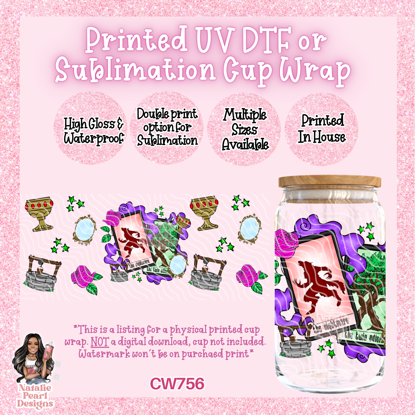 CW756 UV DTF/SUB Cup Wrap