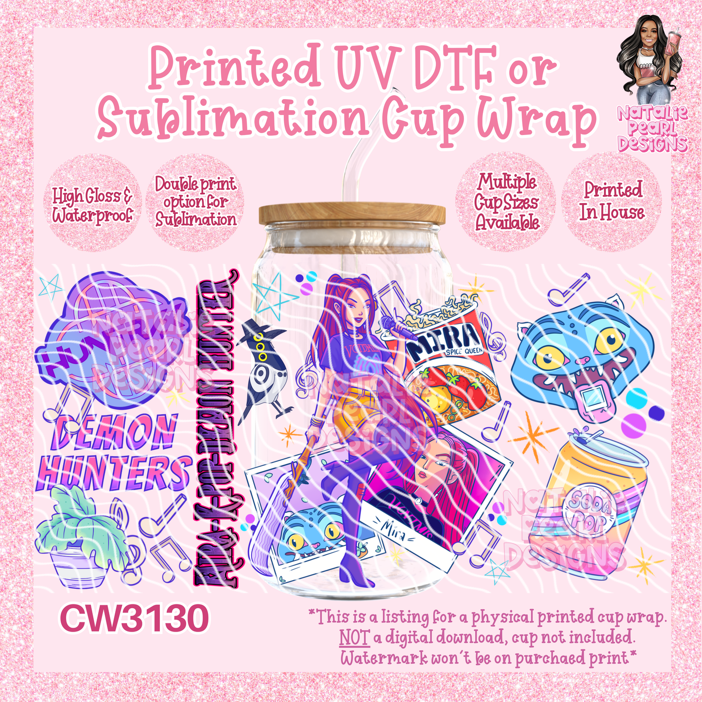 CW3130 UV DTF/SUB Cup Wraps