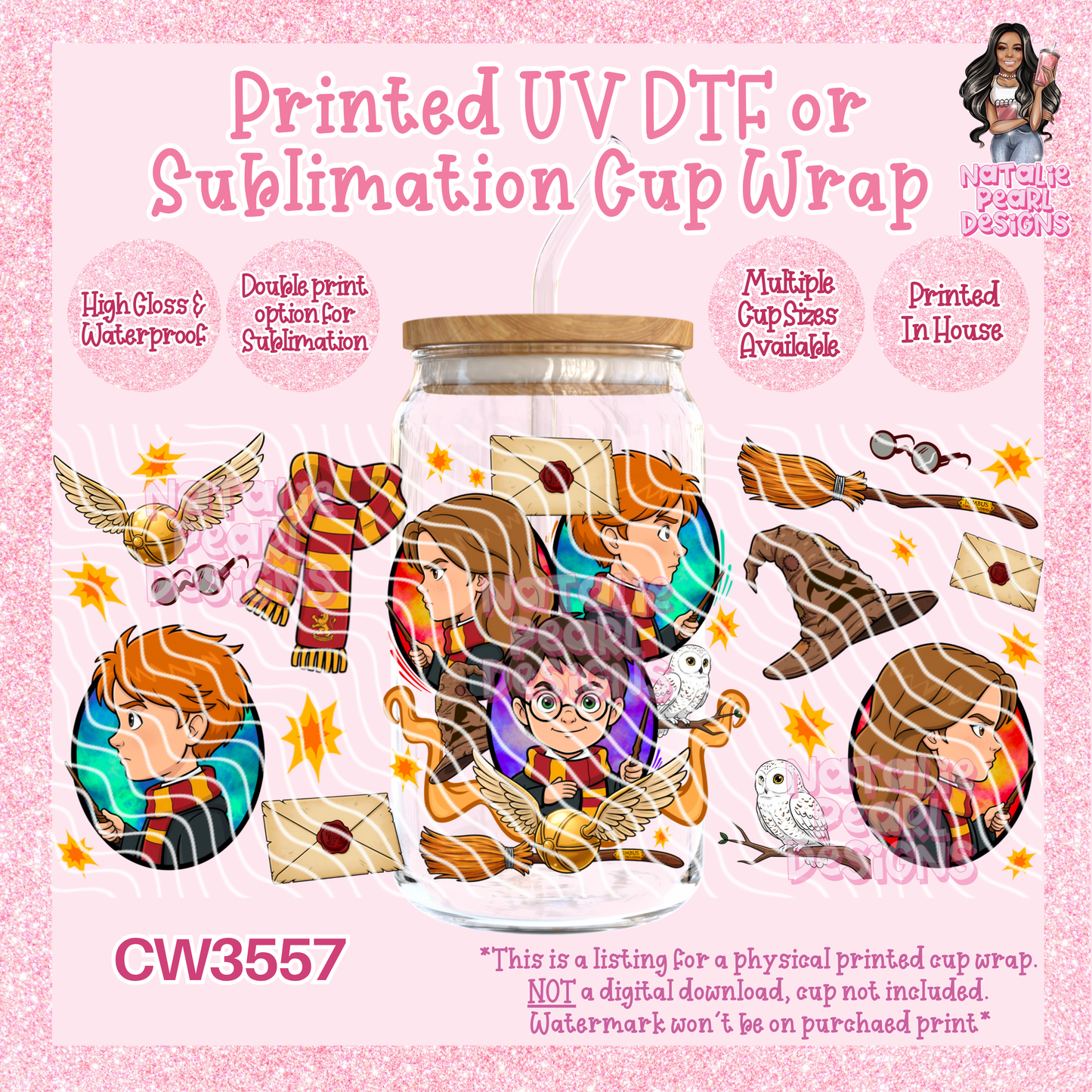 CW3557 UV DTF/SUB Cup Wraps