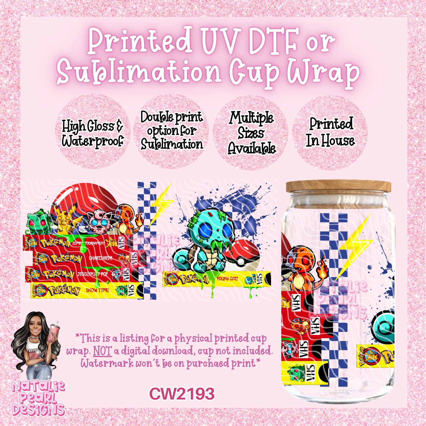 CW2193 UV DTF/SUB Cup Wraps