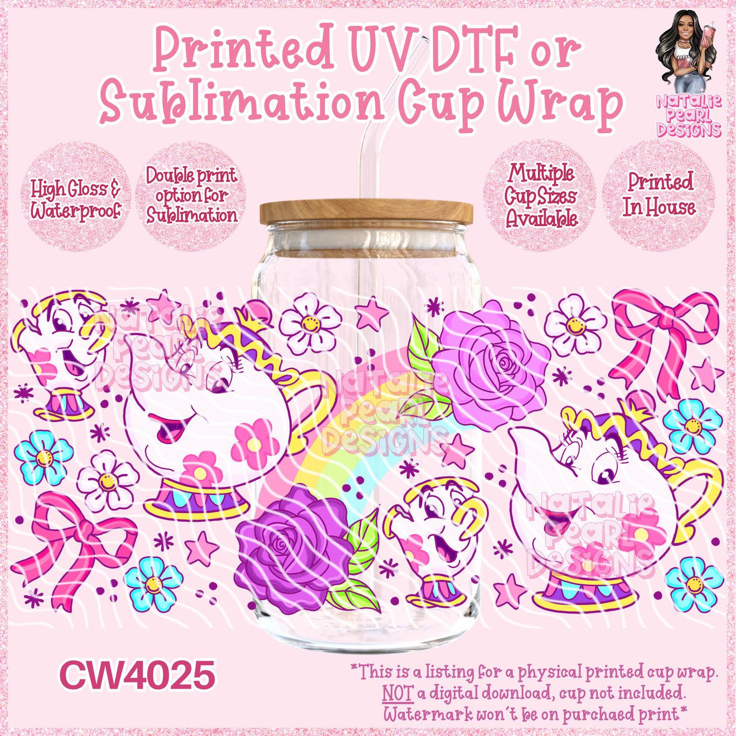 CW4025 UV DTF/SUB Cup Wraps