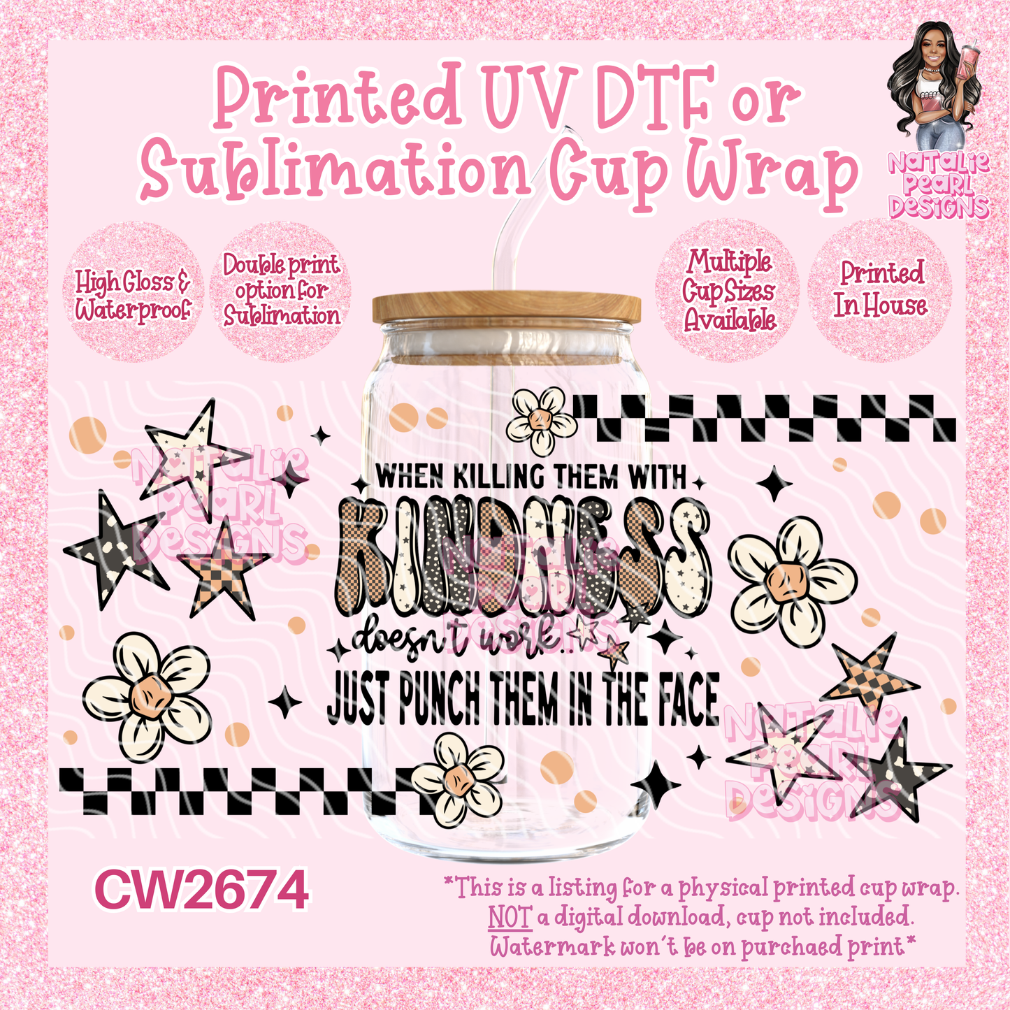 CW2674 UV DTF/SUB Cup Wraps