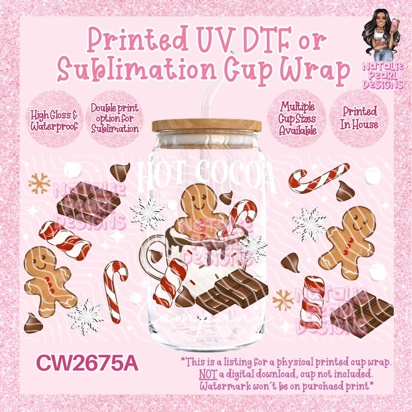CW2675A UV DTF/SUB Cup Wraps