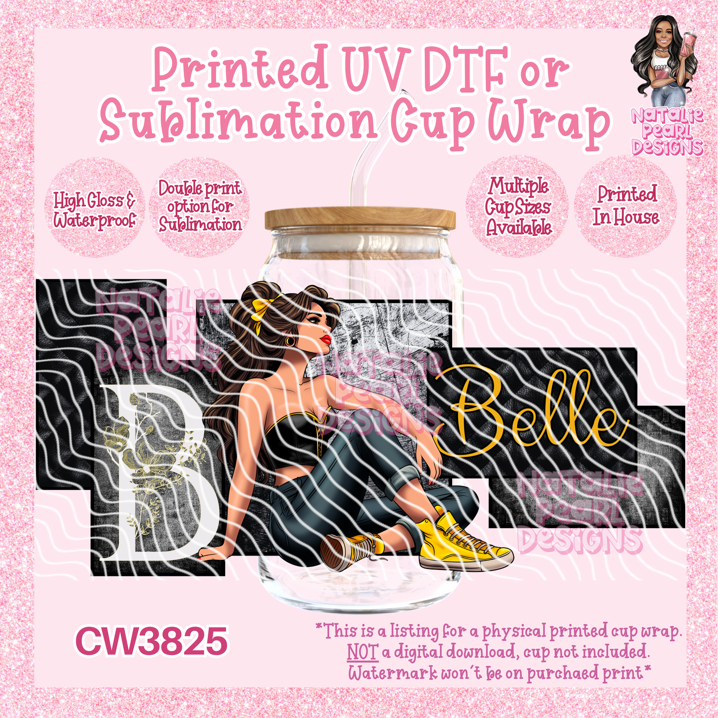 CW3825 UV DTF/SUB Cup Wraps