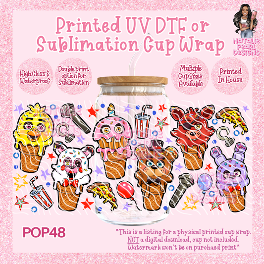 POP48 UV DTF/SUB Cup Wraps