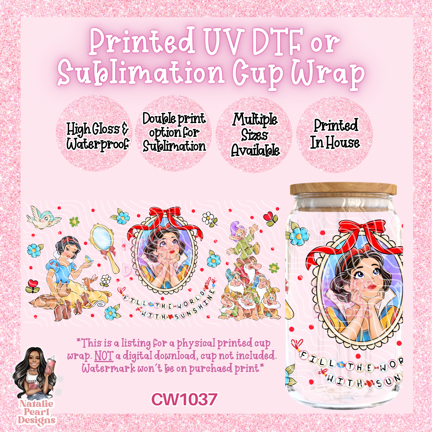 CW1037 UV DTF/SUB Cup Wrap