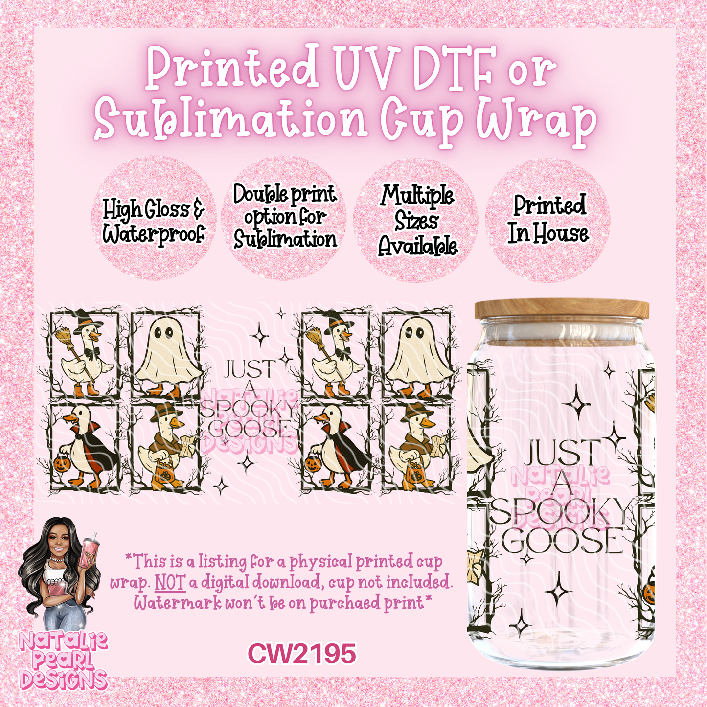 CW2195 UV DTF/SUB Cup Wraps