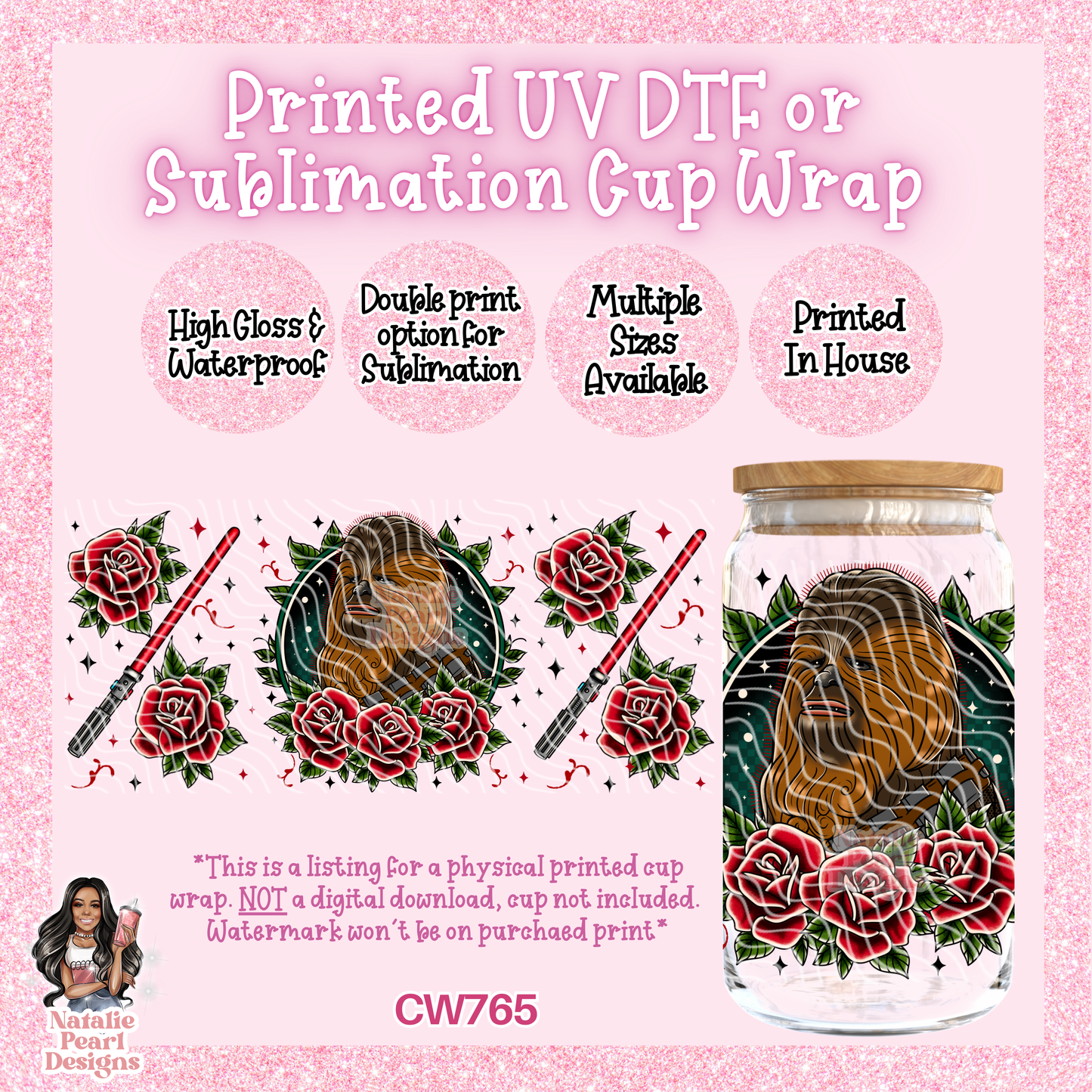 CW765 UV DTF/SUB Cup Wrap