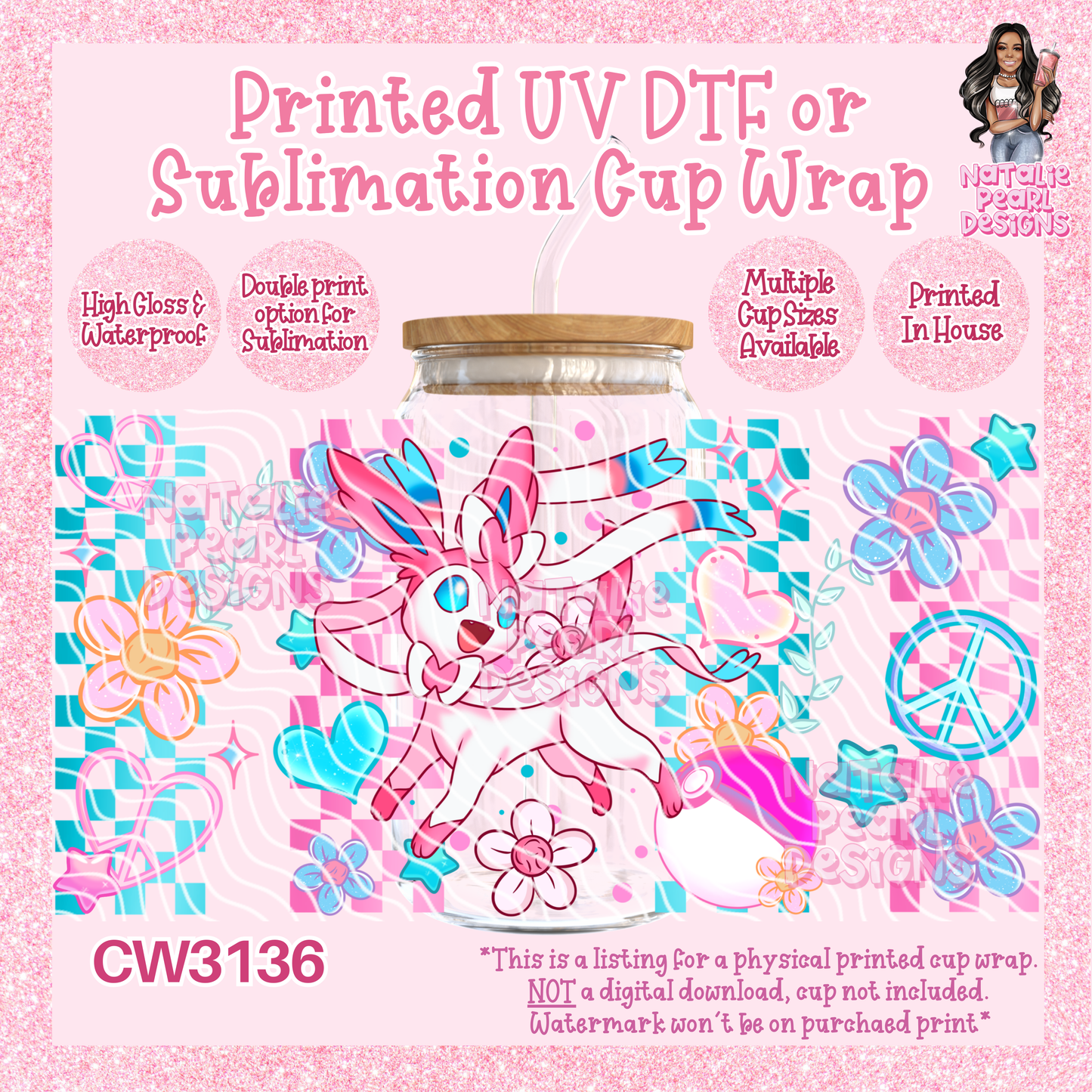 CW3136 UV DTF/SUB Cup Wraps