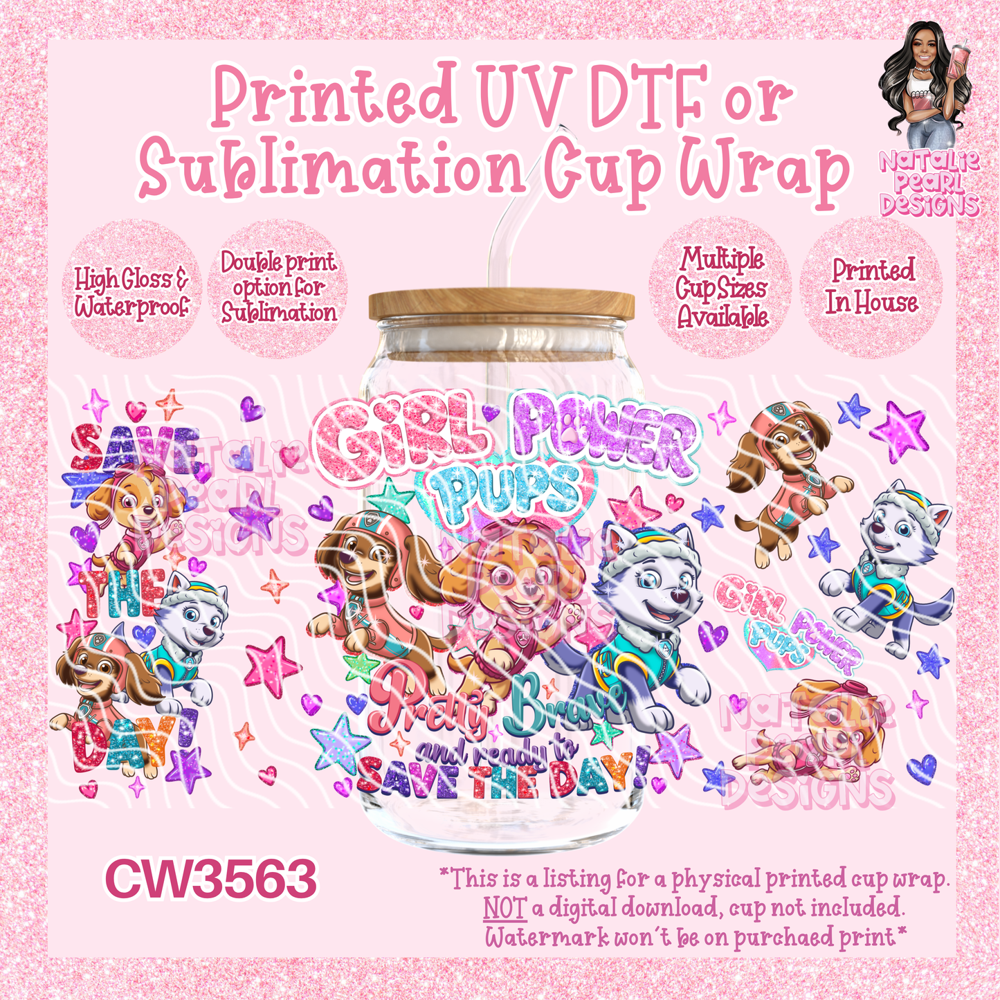CW3563 UV DTF/SUB Cup Wraps