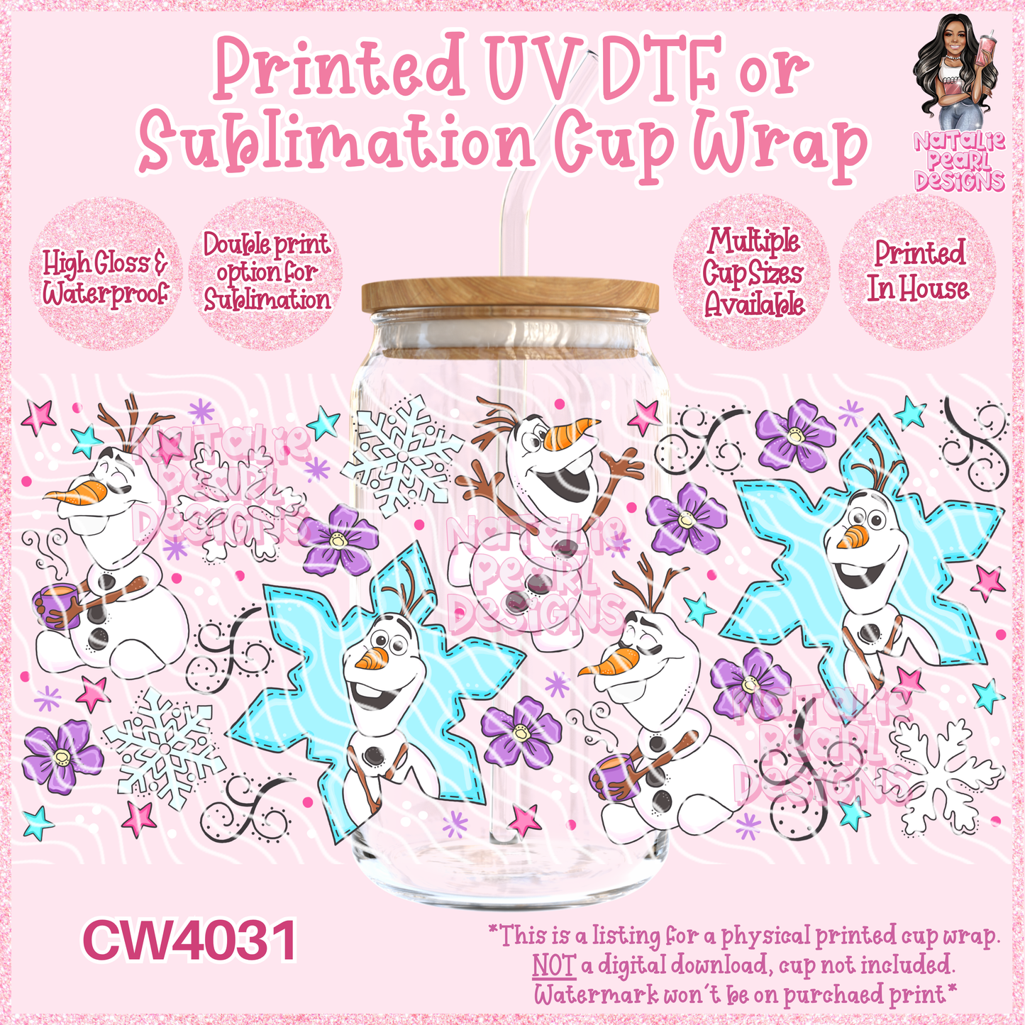 CW4031 UV DTF/SUB Cup Wraps