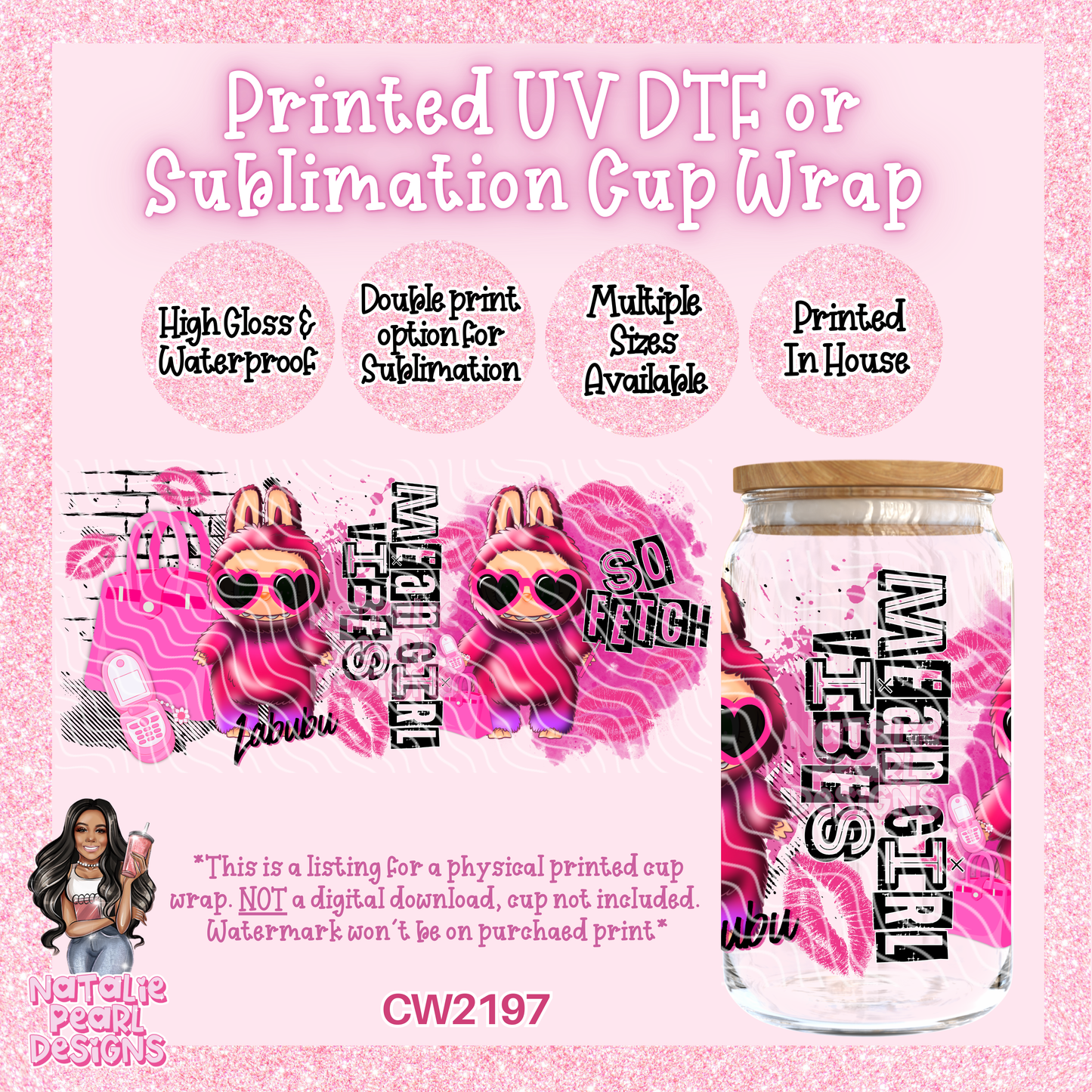CW2197 UV DTF/SUB Cup Wraps