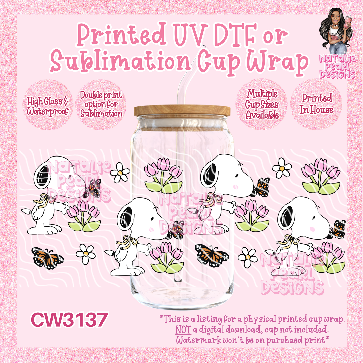 CW3137 UV DTF/SUB Cup Wraps