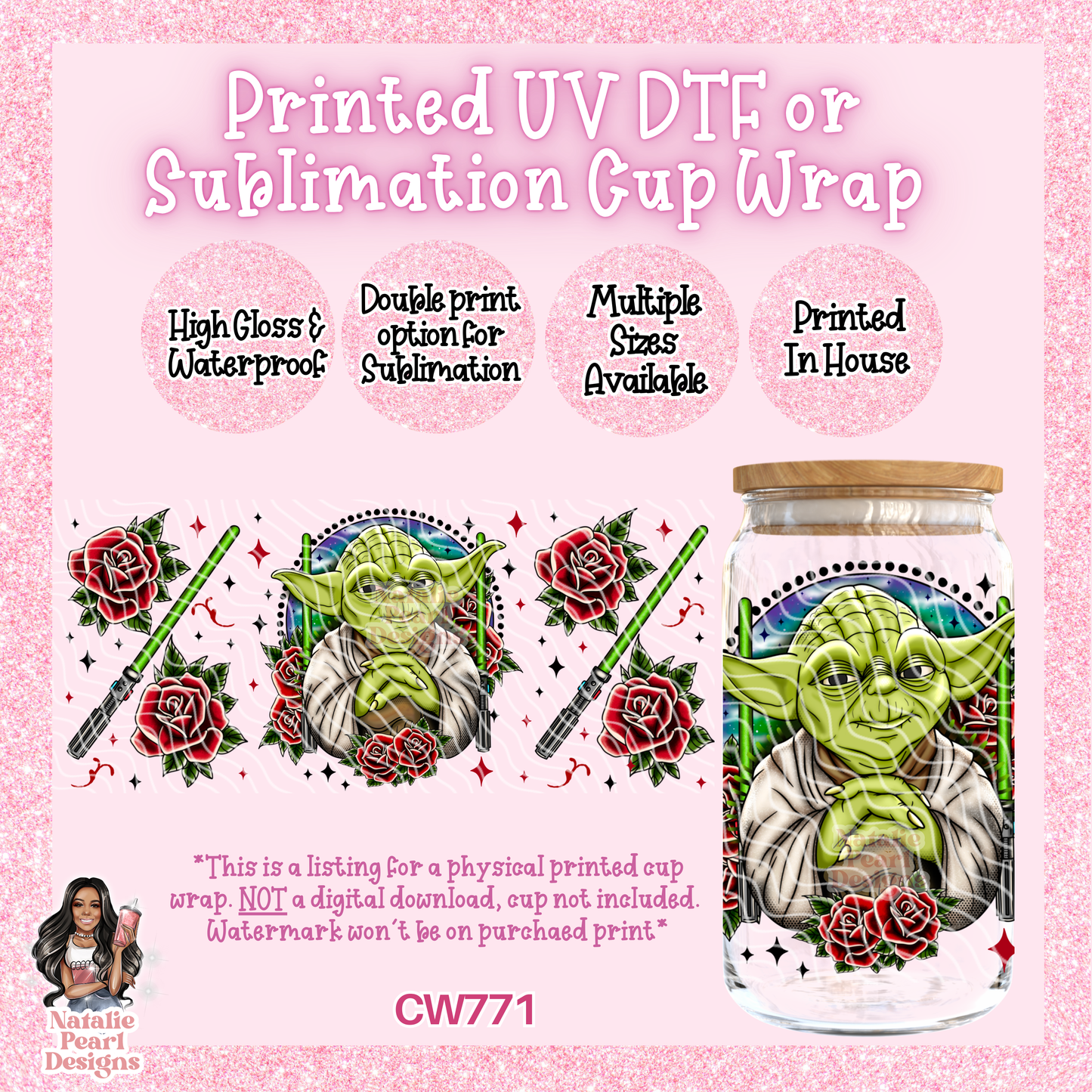 CW771 UV DTF/SUB Cup Wrap