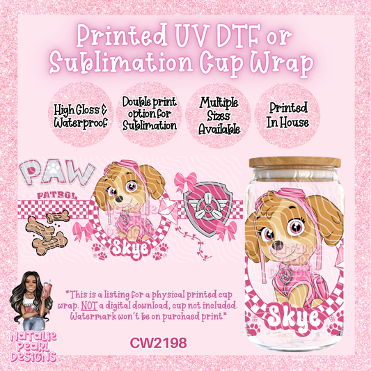 CW2198 UV DTF/SUB Cup Wraps
