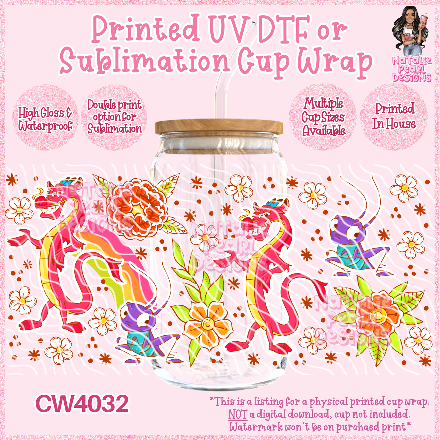 CW4032 UV DTF/SUB Cup Wraps