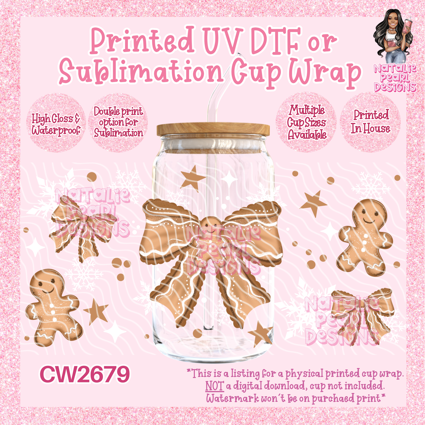 CW2679 UV DTF/SUB Cup Wraps