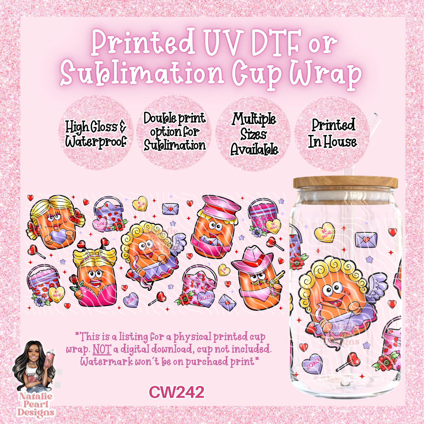 CW242 UV DTF/SUB Cup Wrap