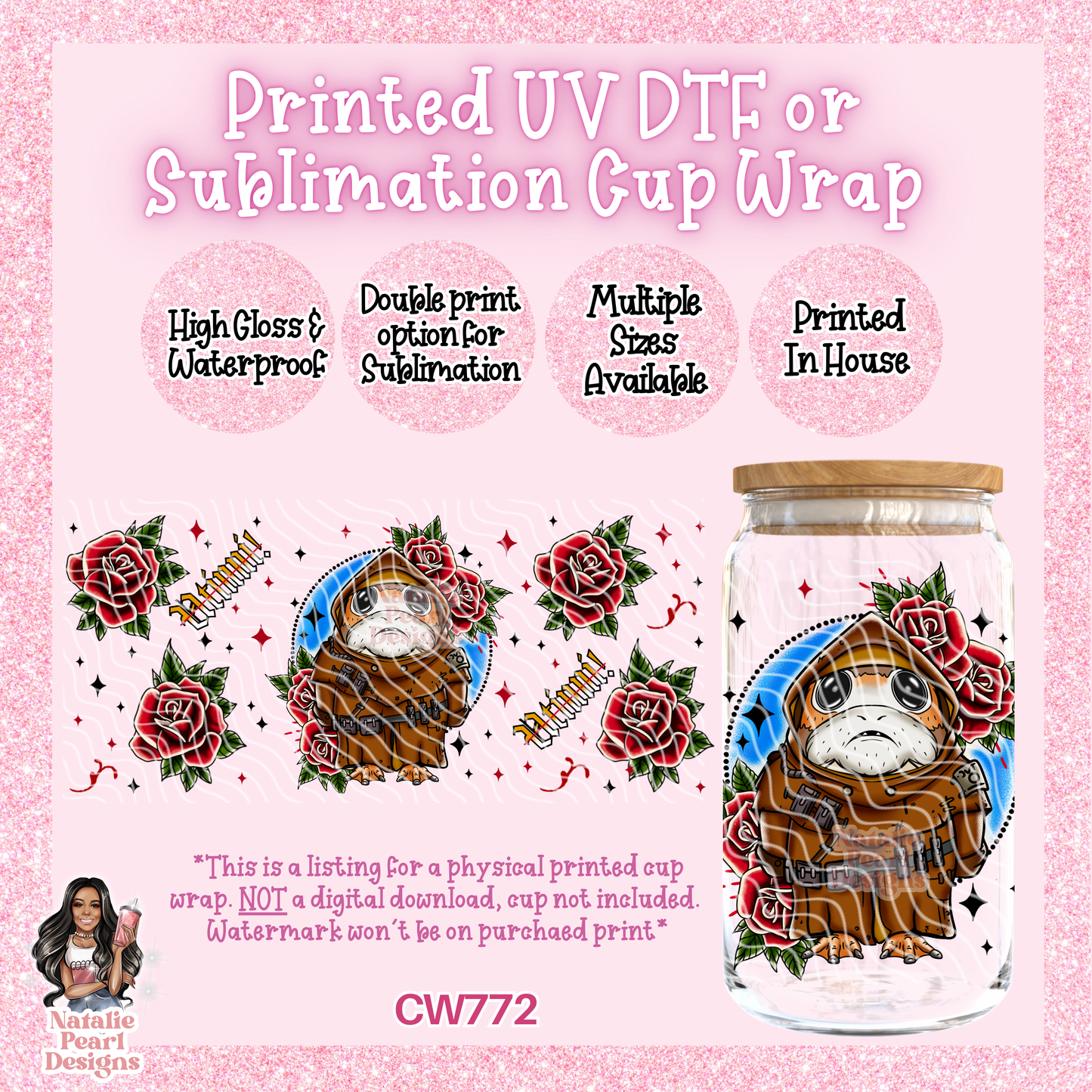 CW772 UV DTF/SUB Cup Wrap