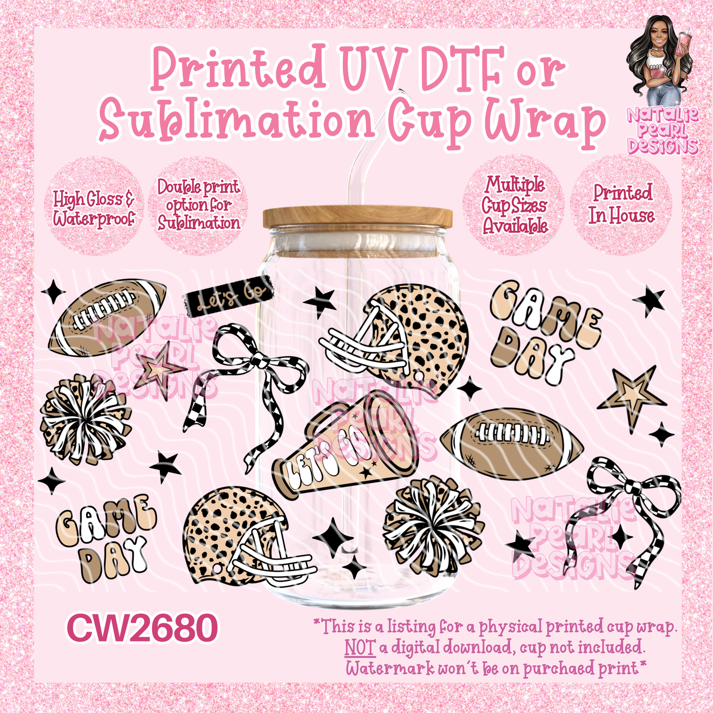 CW2680 UV DTF/SUB Cup Wraps
