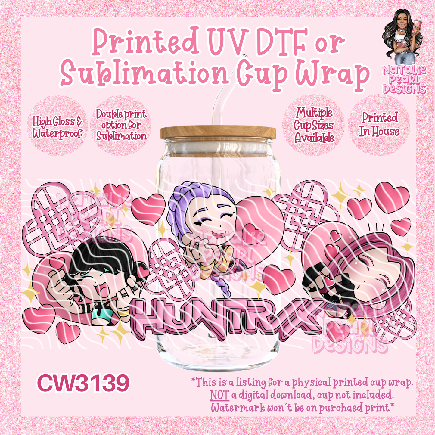 CW3139 UV DTF/SUB Cup Wraps