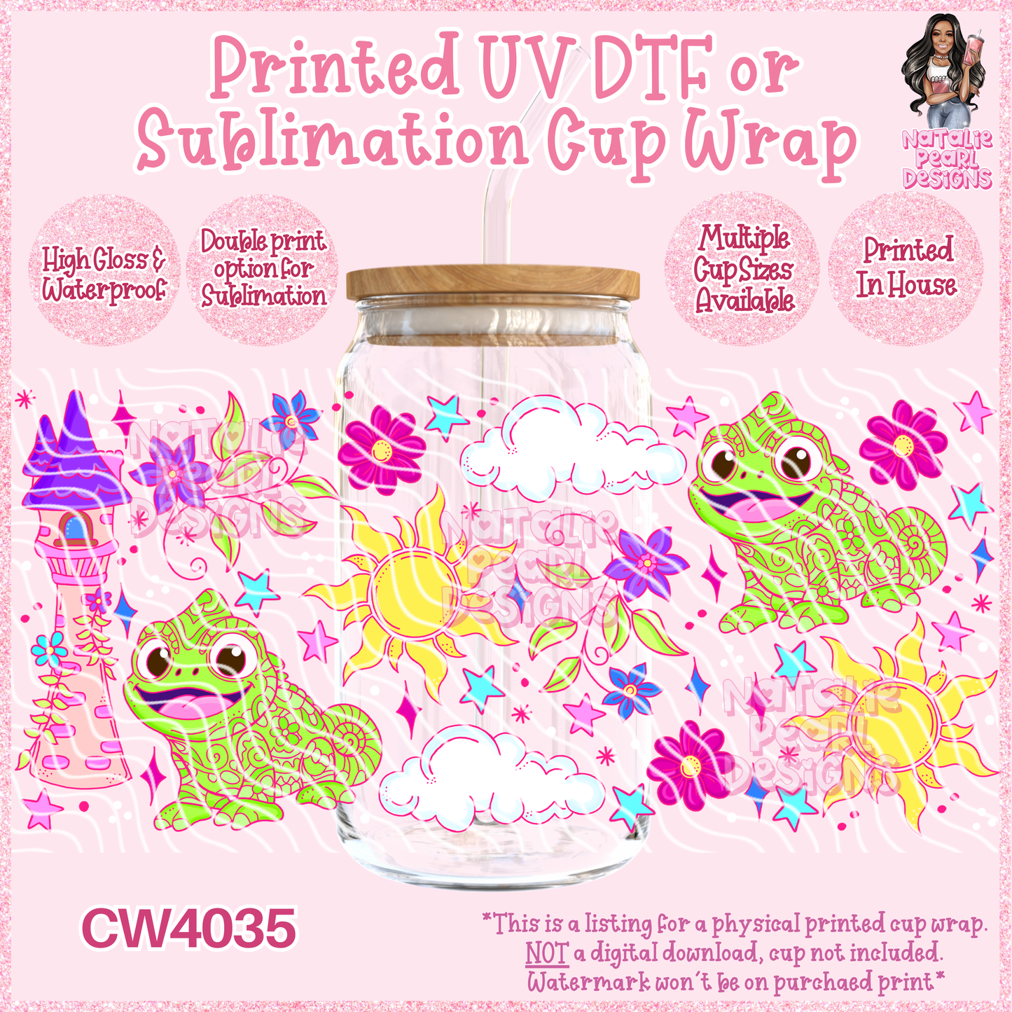 CW4035 UV DTF/SUB Cup Wraps
