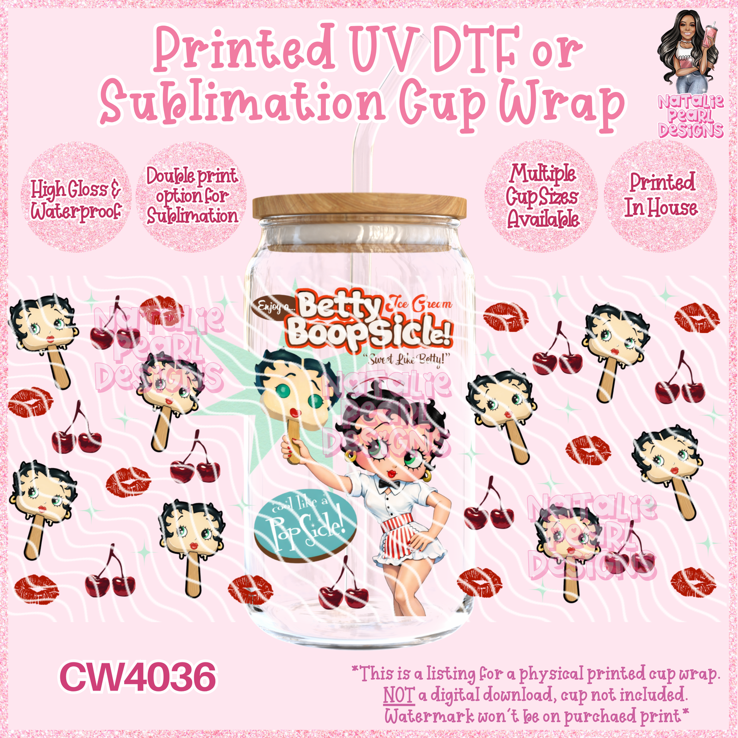 CW4036 UV DTF/SUB Cup Wraps