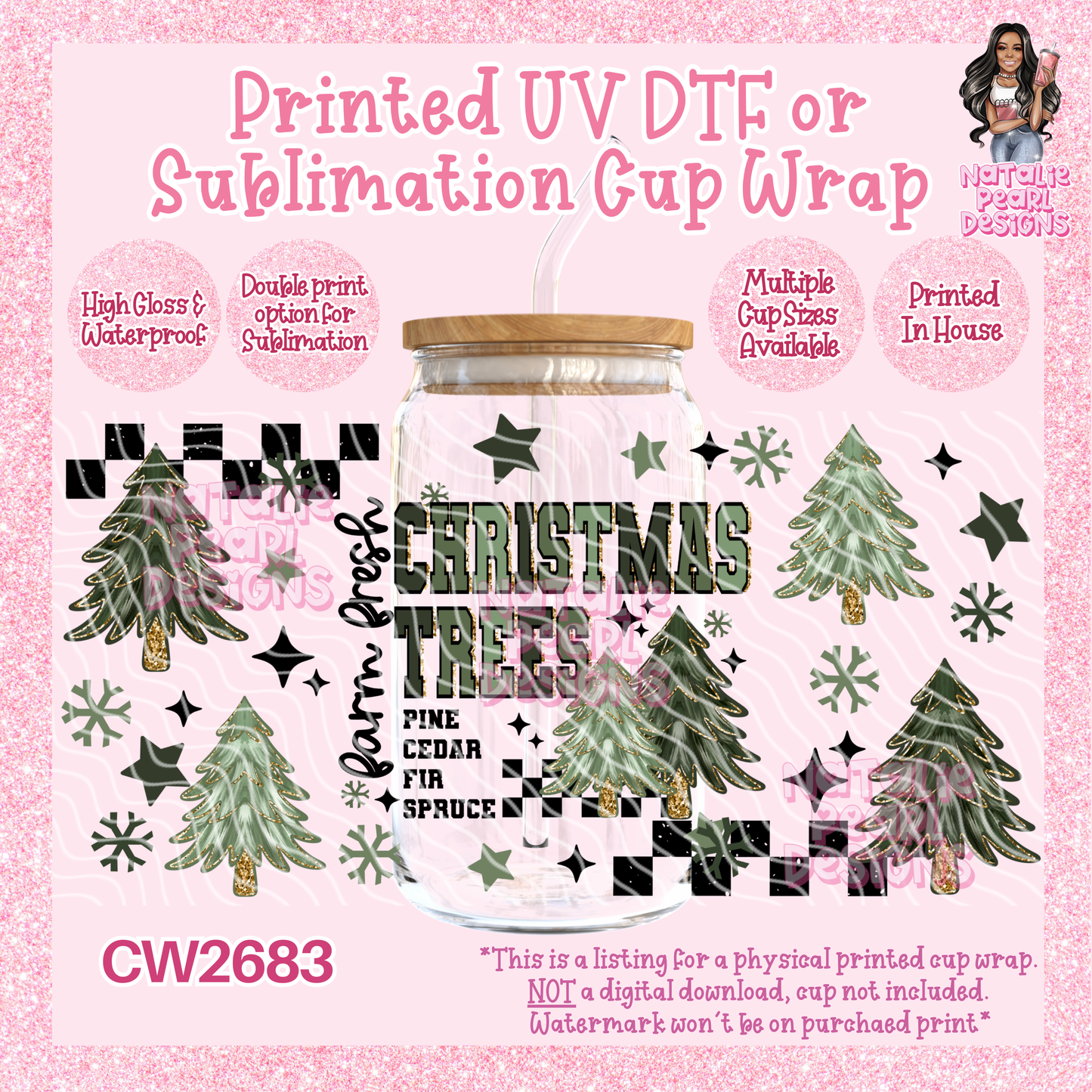 CW2683 UV DTF/SUB Cup Wraps