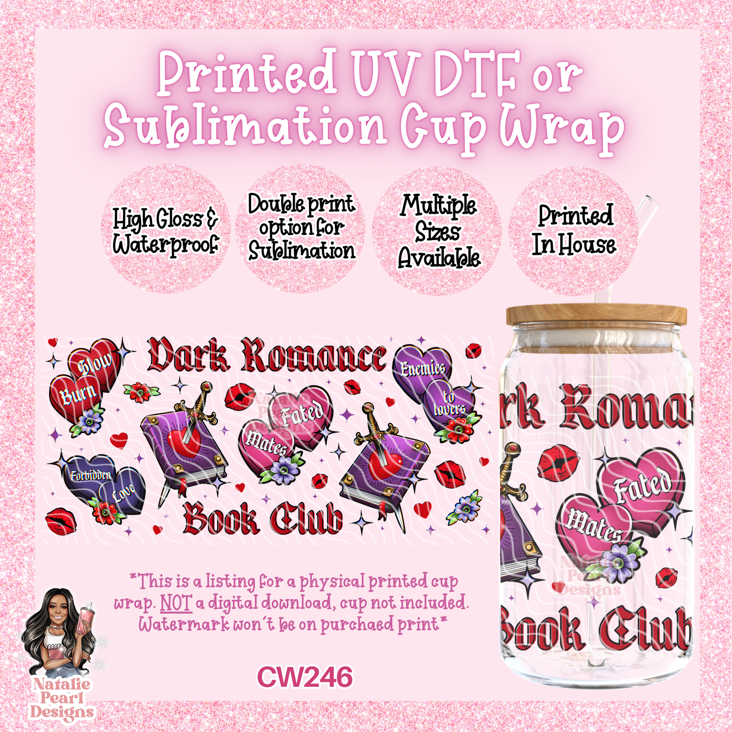 CW246 UV DTF/SUB Cup Wrap