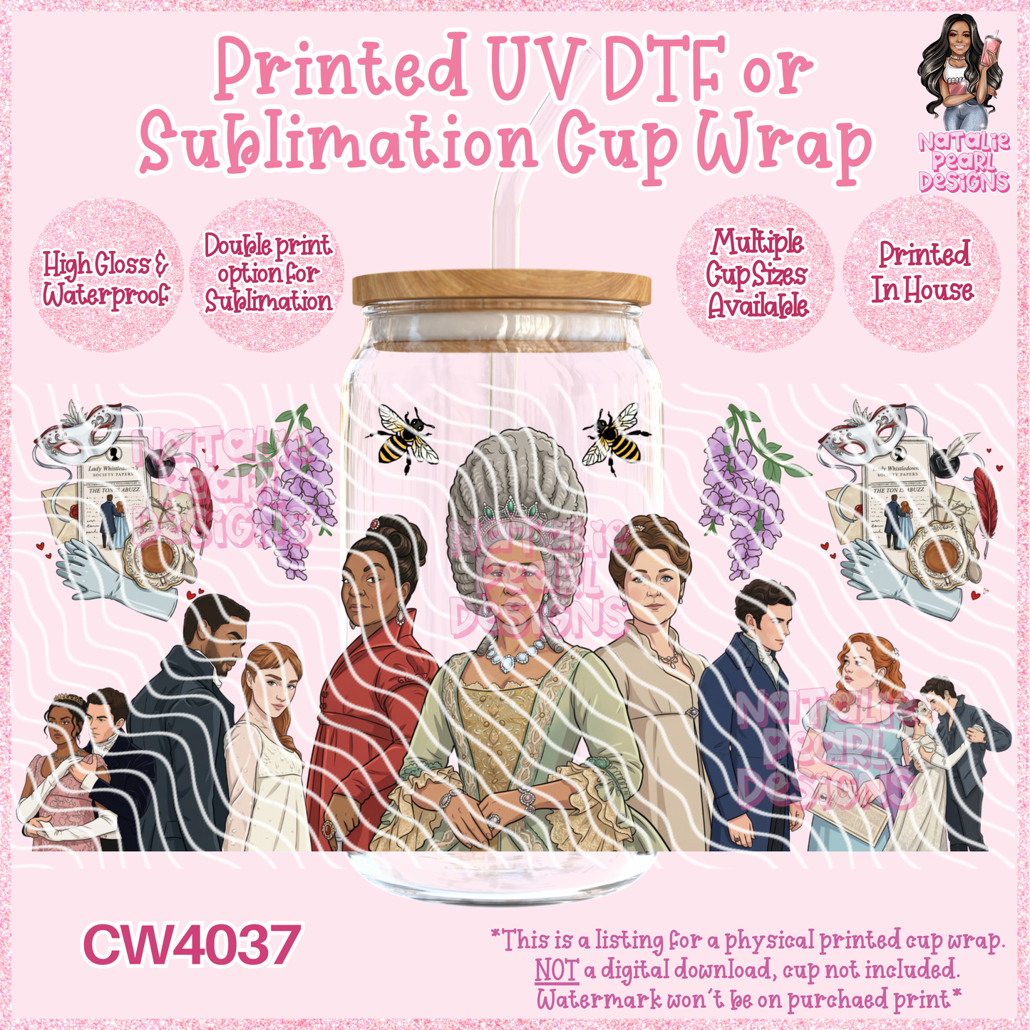 CW4037 UV DTF/SUB Cup Wraps
