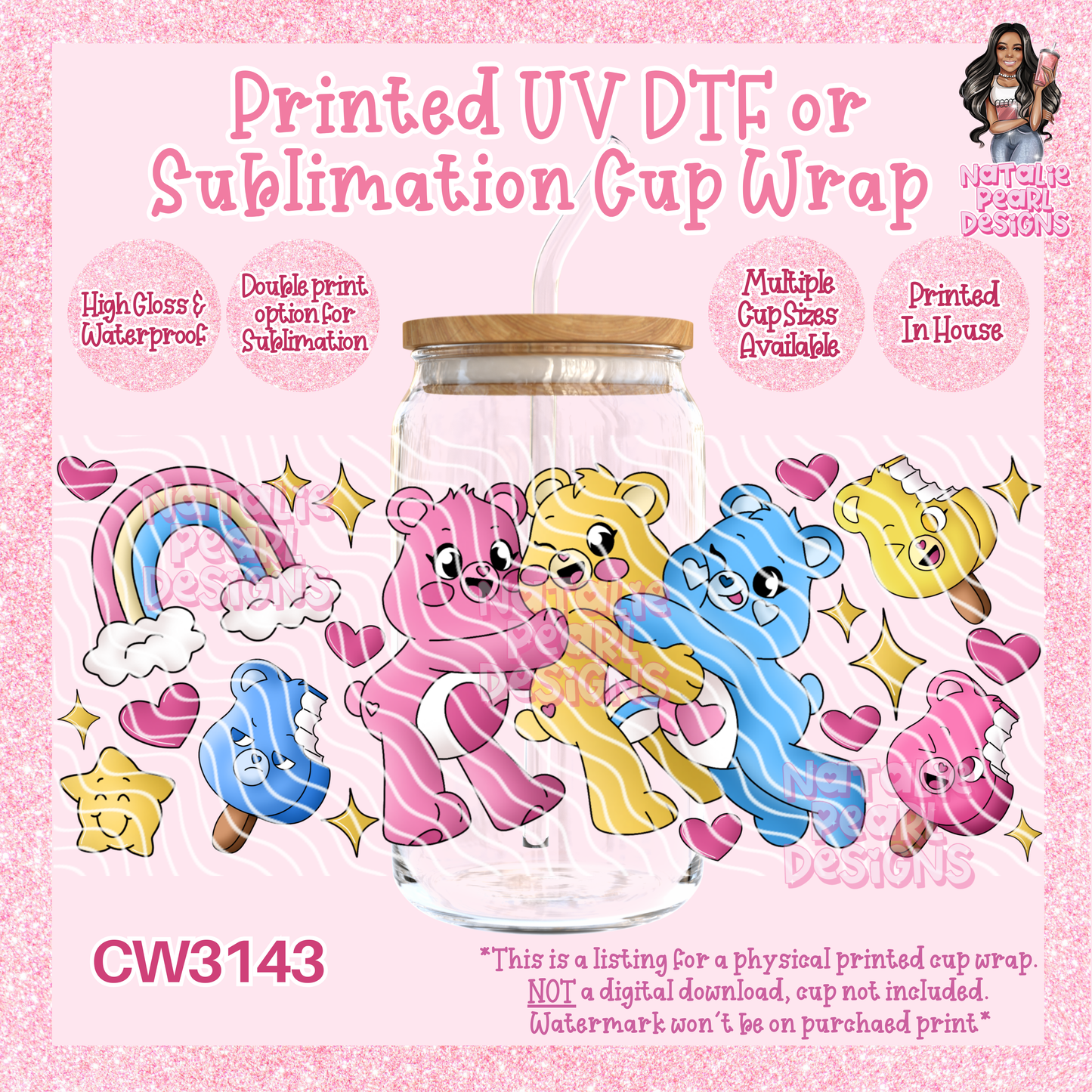 CW3143 UV DTF/SUB Cup Wraps