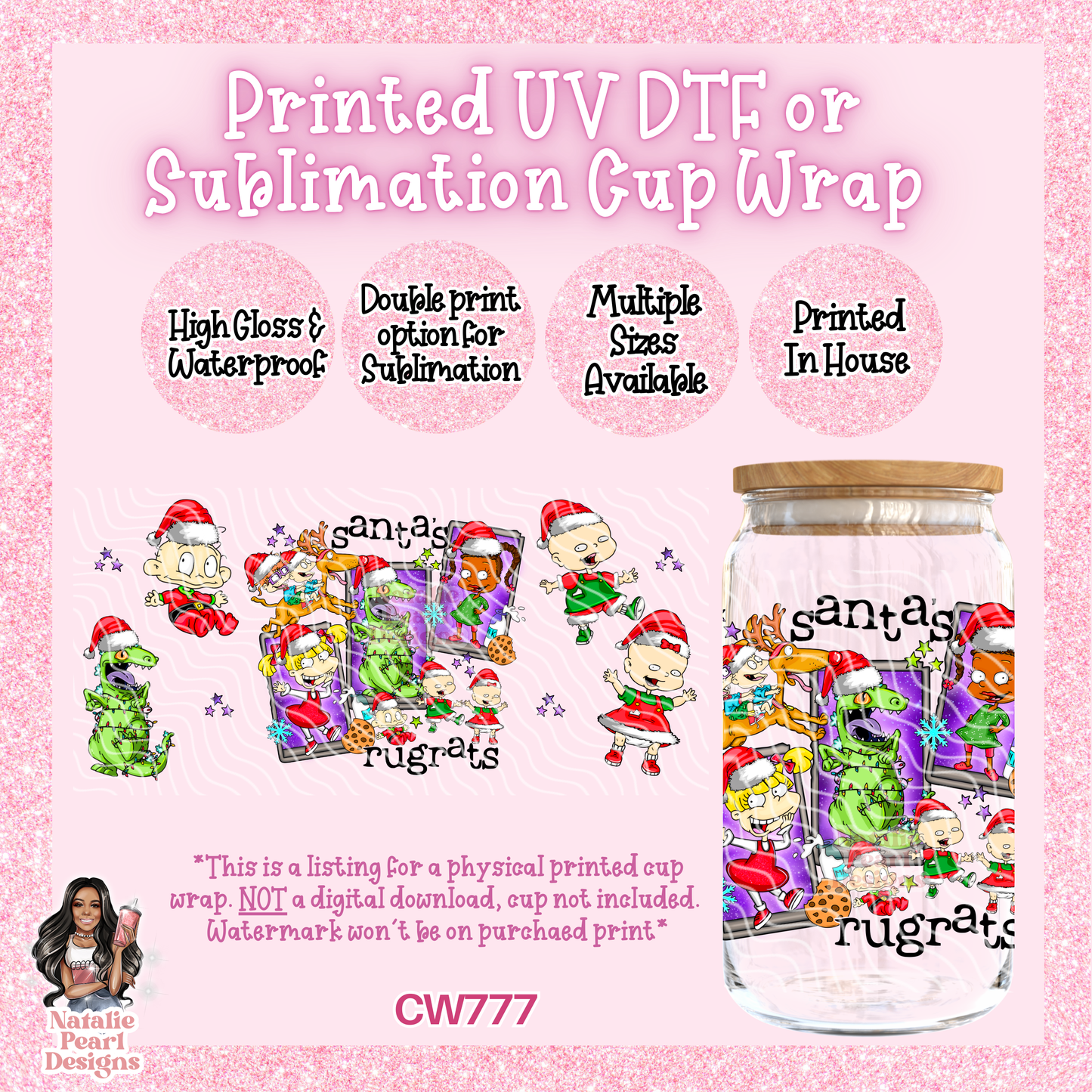 CW777 UV DTF/SUB Cup Wrap