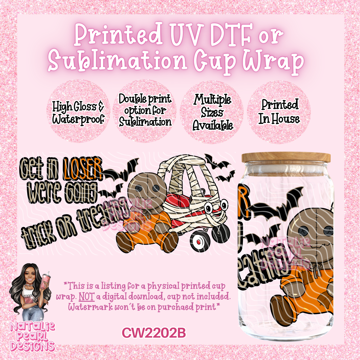 CW2202B UV DTF/SUB Cup Wraps