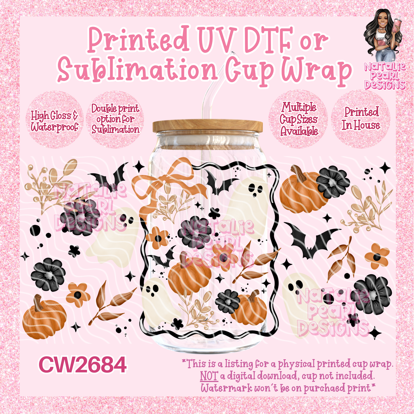 CW2684 UV DTF/SUB Cup Wraps