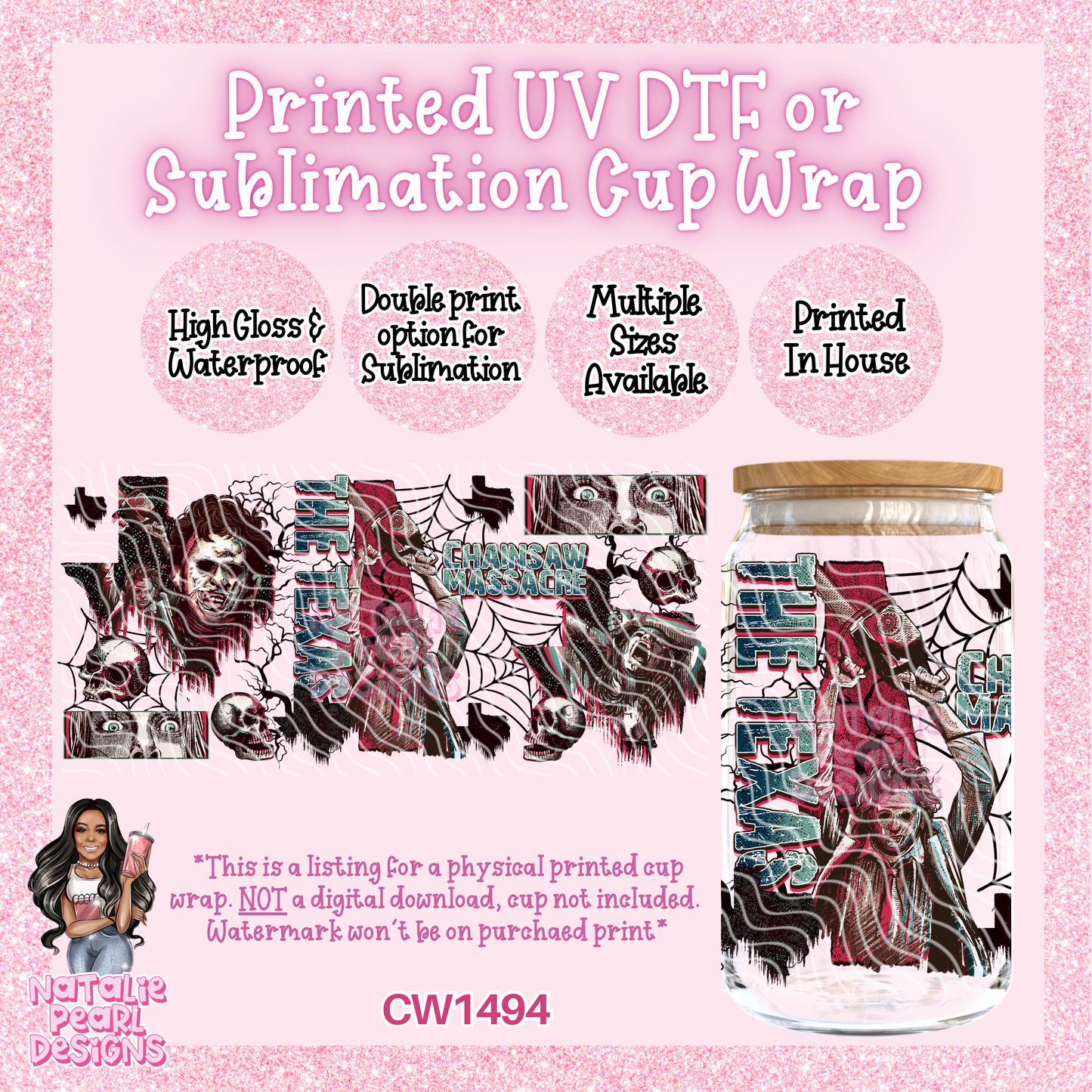 CW1494 UV DTF/SUB Cup Wrap